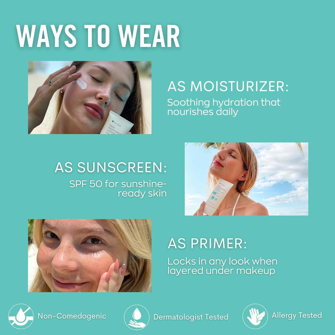 Face Moisturizing Lotion with Mineral Sunscreen SPF 50+