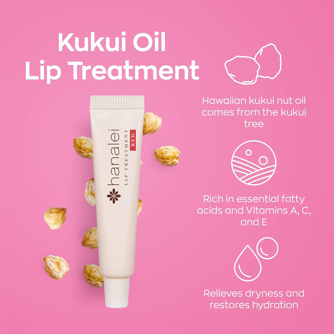 Kukui Oil Lip Treatment Trio (Multi-Color) Travel Set