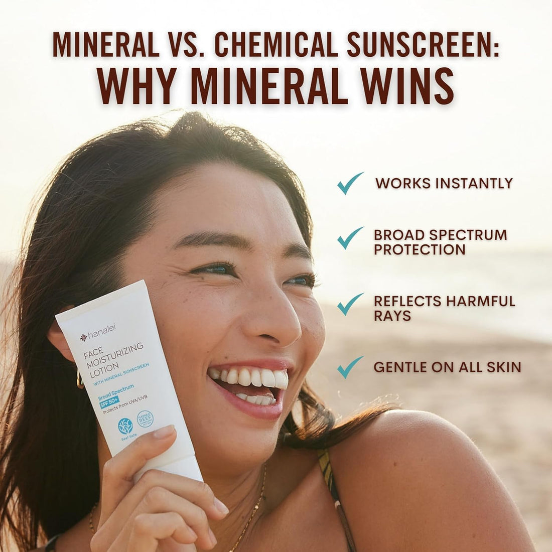 Face Moisturizing Lotion with Mineral Sunscreen SPF 50+