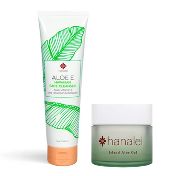 the aloe power duo - aloe e™ hawaiian face cleanser and island aloe gel