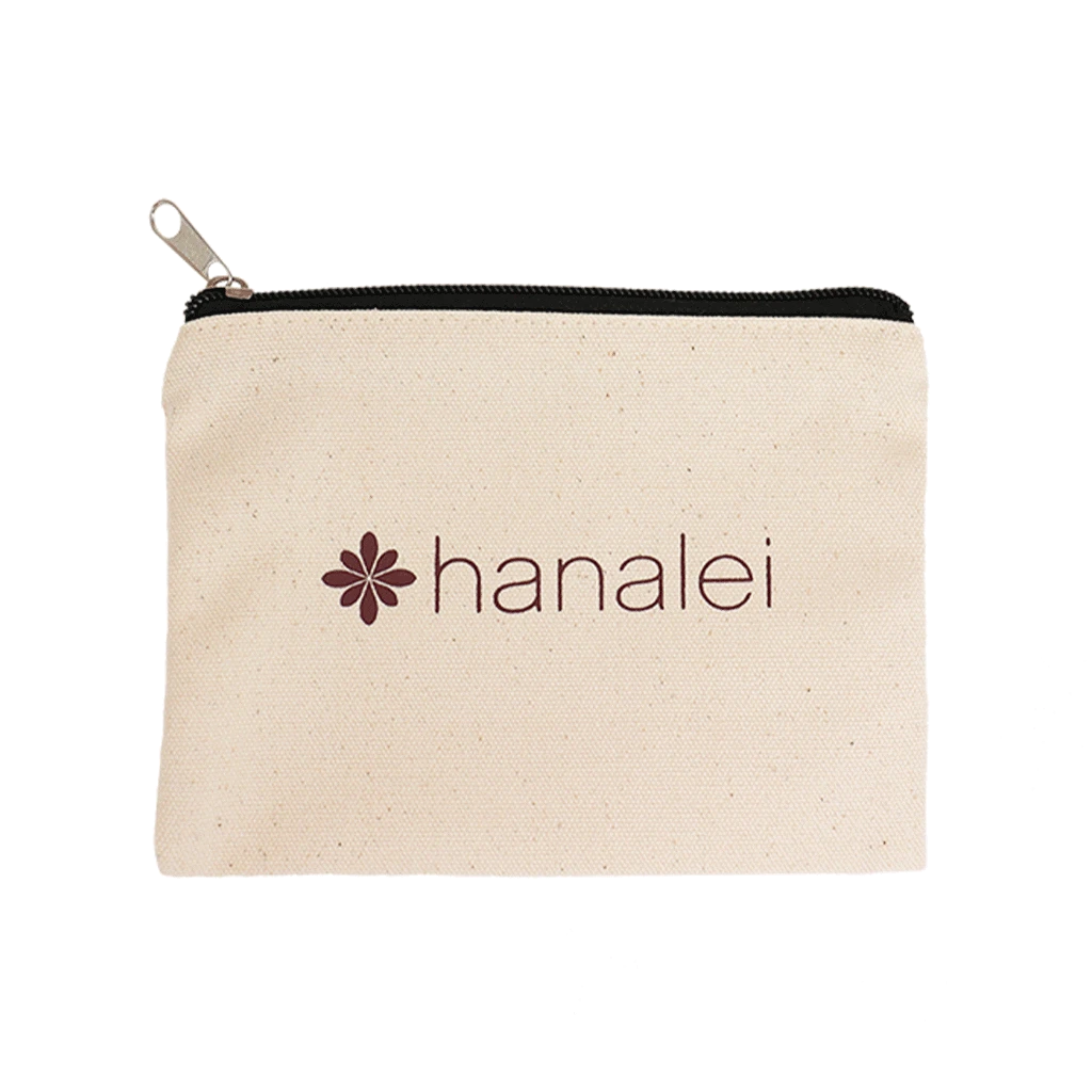 hanalei zippered cotton bag